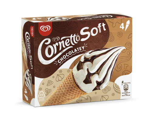 Παγωτό Soft Cornetto (4x140ml)