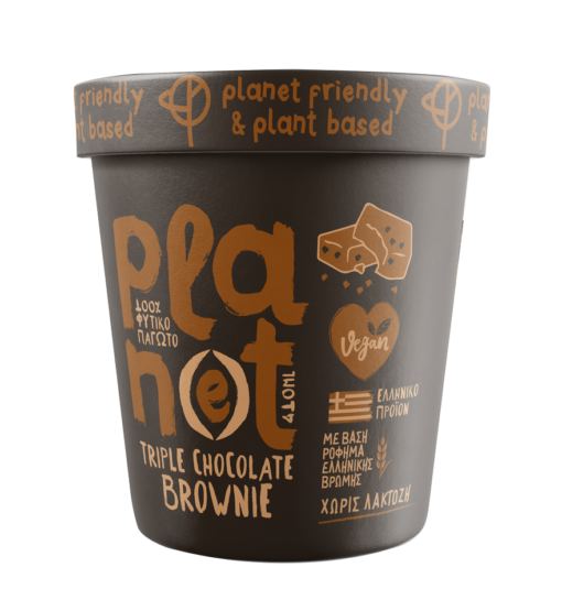 Παγωτό Triple Chocolate Brownie Plan(e)t (410ml)