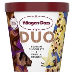 Παγωτό duo belgian chocolate & vanilla crunch Haagen Dazs (420ml)