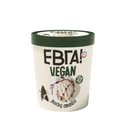Παγωτό Βανίλια Σοκολάτα Vegan Εβγα (450 ml)