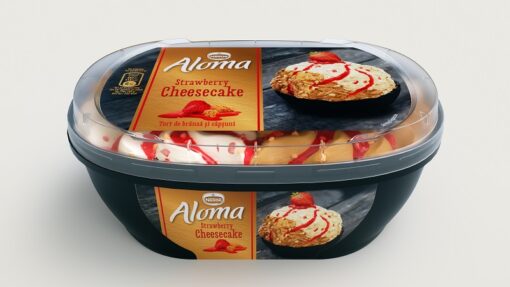 Παγωτό Φράουλα Τσίζκεικ Aloma (900 ml)