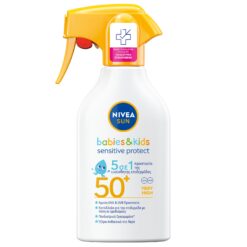Παιδικό Αντηλιακό Spray Προσώπου & Σώματος Sensitive SPF50+ Nivea Sun (270ml)
