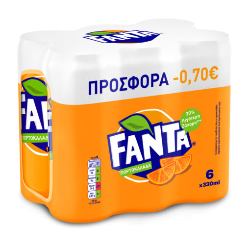 Πορτοκαλάδα Κουτί Fanta (6x330 ml) -0
