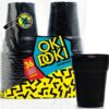 Ποτήρι πλαστικό μαύρο Oki Doki 430ml (36τεμ)
