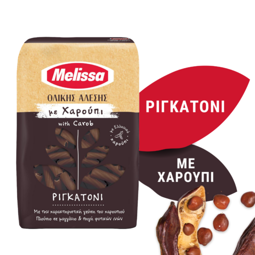 Ριγκατόνι Ολικής Άλεσης με Χαρούπι Melissa (400g)