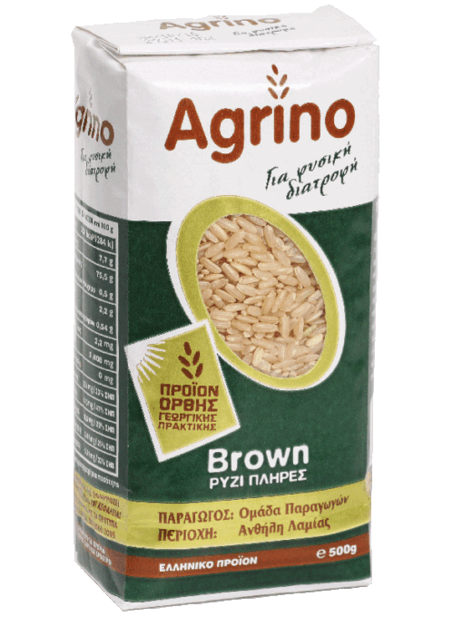 Ρύζι Brown Agrino (500 g)