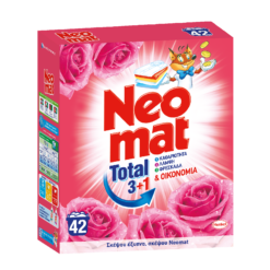 Σκόνη πλυντηρίου Total Άγριο Τριαντάφυλλο Neomat (42Μεζ / 2
