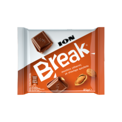 Σοκολάτα Γάλακτος με Αμύγδαλα Break ΙΟΝ (85g)