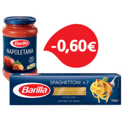Σπαγγετόνι No7 Barilla (500 g) + Σάλτσα Ναπολιτάνα Barilla (400 g)-0