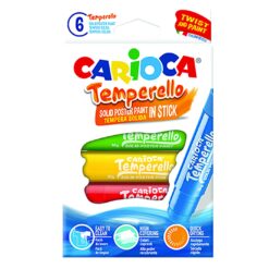 Τέμπερες Μαρκαδόροι Σετ 6 χρώματα Carioca (1 τεμ)
