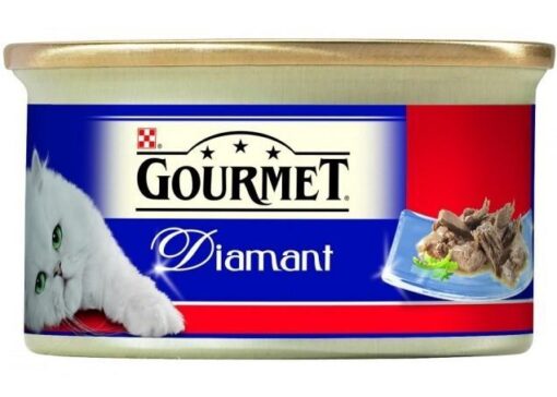 Τροφή για γάτες Φιλετάκια Μοσχάρι σε σάλτσα Gourmet Diamant (85g)