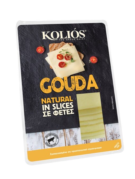 Τυρί Ημίσκληρο Gouda σε φέτες Κολιός (9 φέτες) (180 g)
