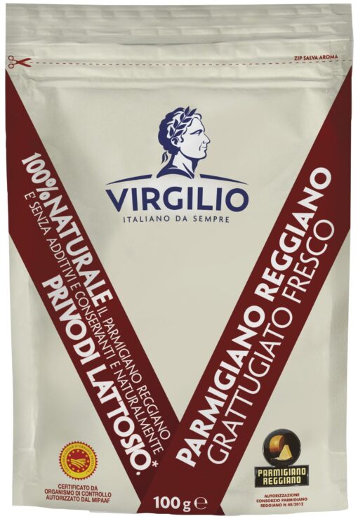 Τυρί Τριμμένο Parmigiano Reggiano 24 μηνών Ωρίμανσης Virgilio (100 g)