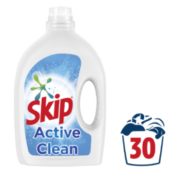 Υγρό Απορρυπαντικό Ρούχων Active Clean Skip (2x30 μεζ / 1