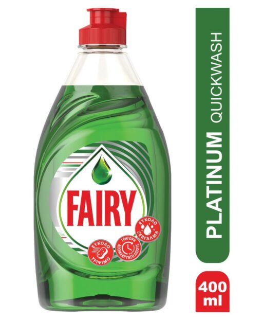 Υγρό Πιάτων Platinum Quickwash Original Fairy (400ml)
