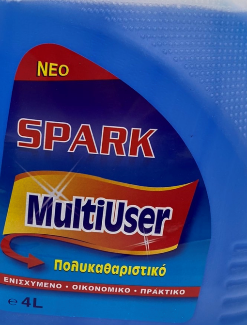 Υγρό γενικού καθαρισμού Spark Multi User 4Lt Private Brands (1 τεμ)