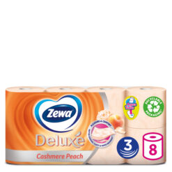 Χαρτί Υγείας 3φύλλο Deluxe Peach Zewa (8 τεμ*91g)