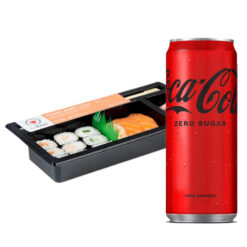 Coca-Cola Zero Κουτί  (330 ml) & Σούσι Classic Sushi to Go! MySushi (200g)