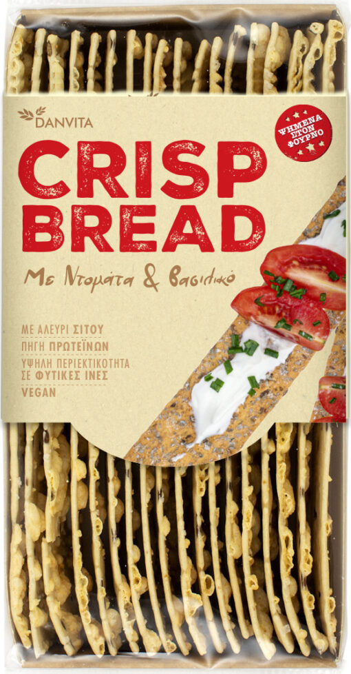 Crisp Bread με Ντομάτα & Βασιλικό Ελgen (130g)