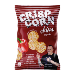 Crisp Corn Chips με γεύση πάπρικα Ελgen (60g)