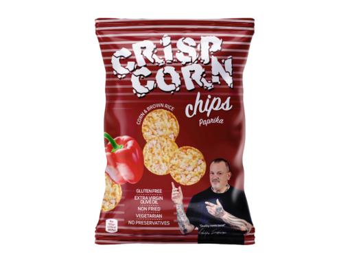 Crisp Corn Chips με γεύση πάπρικα Ελgen (60g)