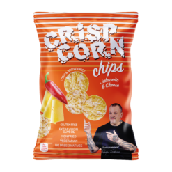 Crisp Corn Chips με γεύση χαλαπένιο και τυρί Ελgen (60g)