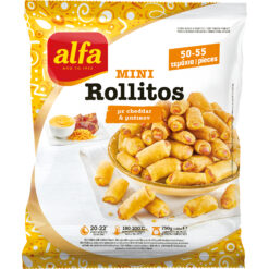 Mini Rollitos με Τσένταρ & Μπέικον Alfa Pastry (750g)