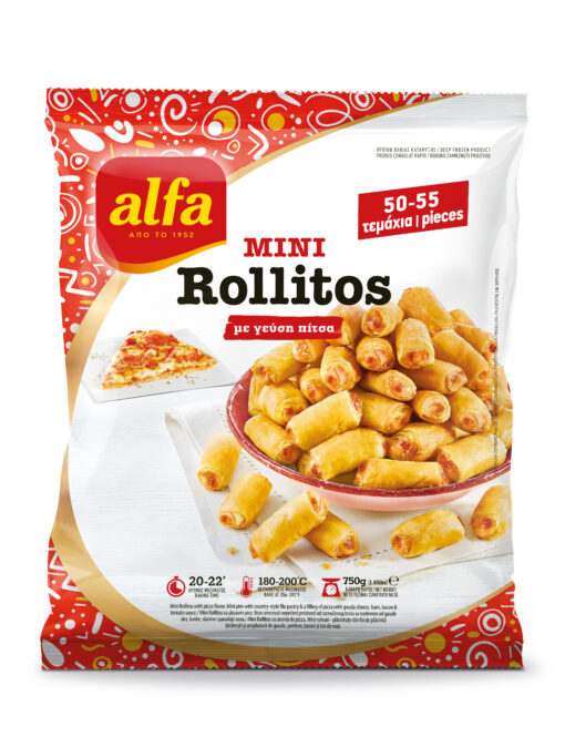 Mini Rollitos με γεύση πίτσας Alfa Pastry (750g)