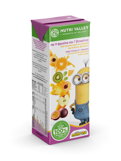 Minions Exotic 9 Φρούτα Nutri Valley (250ml)