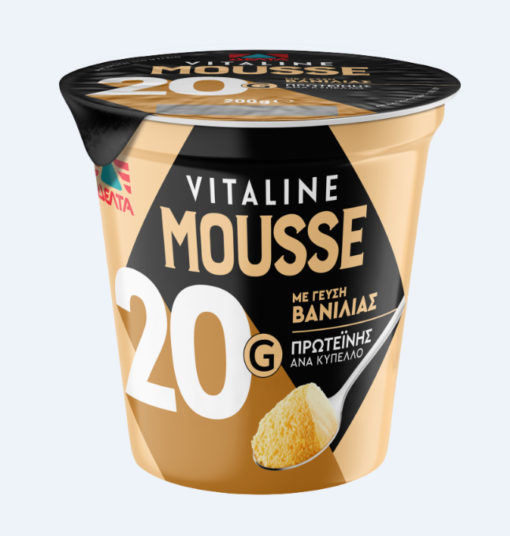 Mousse Βανίλια Protein Vitaline Δέλτα (200g)