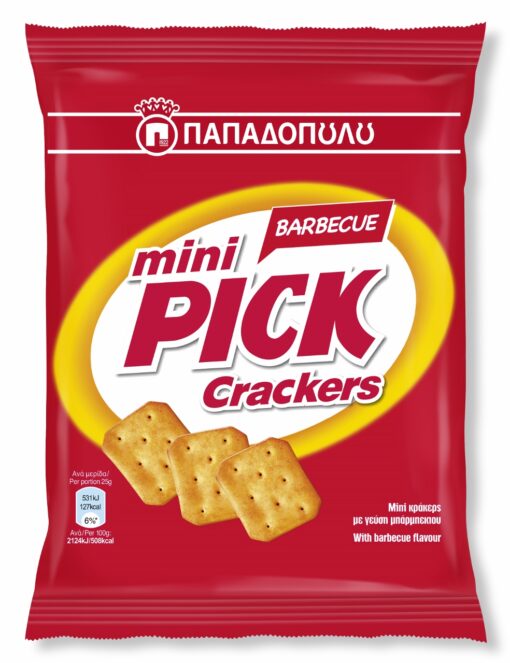 Pick Crackers Mini με Γεύση Barbeque Παπαδοπούλου (70 g)