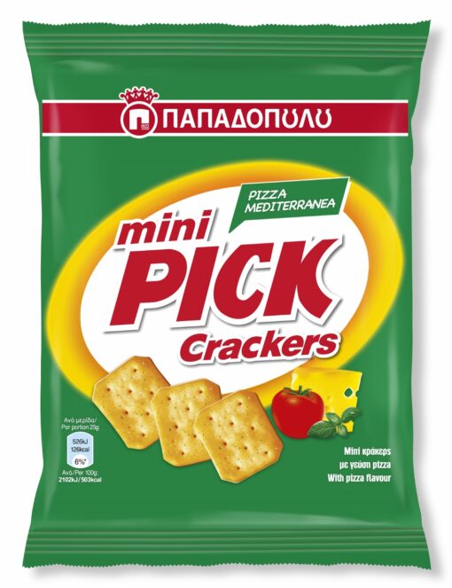 Pick Crackers Mini με Γεύση Pizza Παπαδοπούλου (70 g)