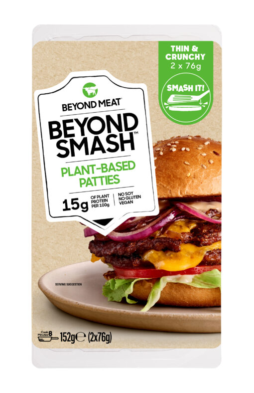 Smash Burger Kατεψυγμένα Φυτικής Προέλευσης Beyond Meat (2Χ76 g)