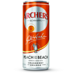 Έτοιμο Κοκτέιλ Peach on the beach Archers (250 ml)