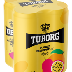 Αναψυκτικό Mango & Passionfruit Tuborg (4x330 ml)