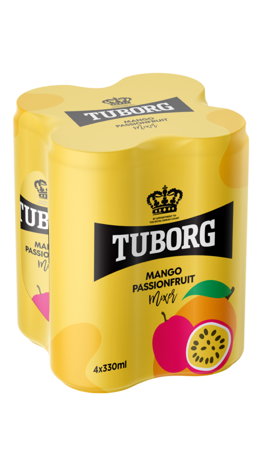 Αναψυκτικό Mango & Passionfruit Tuborg (4x330 ml)