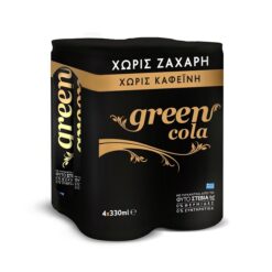 Αναψυκτικό χωρίς καφεΐνη κουτί Green Cola (4x330 ml)