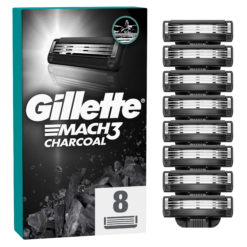 Ανταλλακτικά Ξυραφάκια Mach3 Charcoal Gillette (8τεμ)