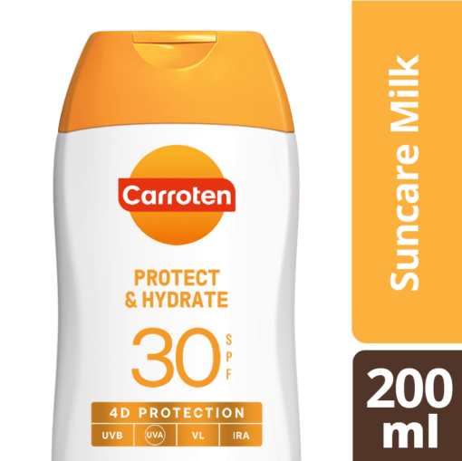 Αντηλιακό Γαλάκτωμα Protect & Hydrate SPF30 Carroten (200ml)