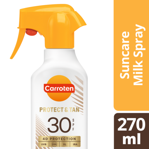 Αντηλιακό Γαλάκτωμα Tan & Protect Trigger Spray SPF30 Carroten (270ml)