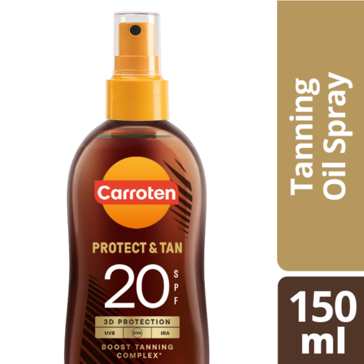 Αντηλιακό Λάδι Μαυρίσματος Protect & Tan Spray SPF20 Carroten (150ml)