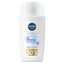 Αντιηλιακή Κρέμα Προσώπου Face Triple Protect SPF50+ Nivea Sun (40ml)