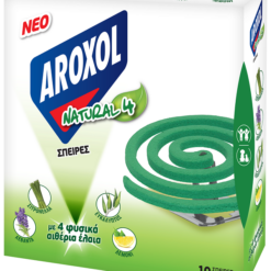 Αντικουνουπικές Σπείρες Natural 4 Aroxol (10 τεμ)