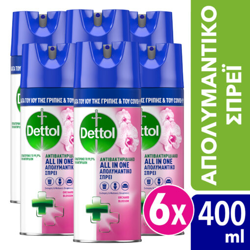 Απολυμαντικό Σπρέι Orchard Blossom Dettol (400 ml) τα 6 τεμάχια -35%