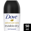 Αποσμητικό Roll On Advanced Invisible Dove (2x50 ml) 1+1 δώρο