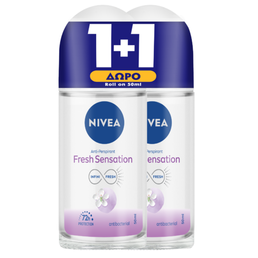 Αποσμητικό Roll On Γυναικείο Deo Fresh Sensation (50ml) 1+1 Δώρο