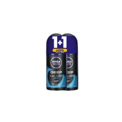 Αποσμητικό Roll on Deo Deep Beat Nivea Men (50 ml) 1+1 Δώρο