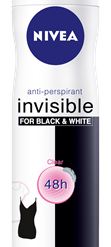 Αποσμητικό Spray Black & White Clear Invisible Nivea Deo (150 ml)