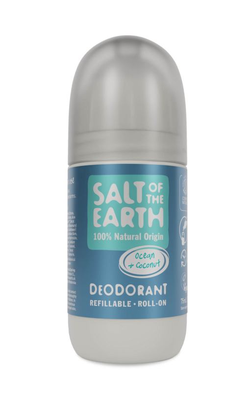 Αποσμητικό επαναγεμιζόμενο Roll-On Vegan Ocean & Coconut SaltoftheEarth (75ml)