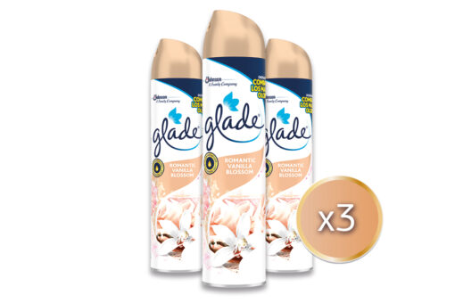 Αρωματικό Spray Χώρου Romantic Vanilla Blossom Glade (3x300 ml) τα 3τεμ -20%